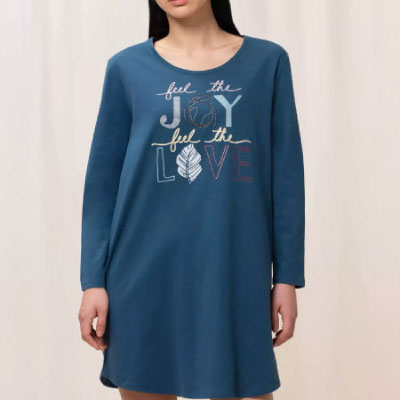 NIGHTDRESSES-Chemise-de-nuit-Triumph-Bleu-1b